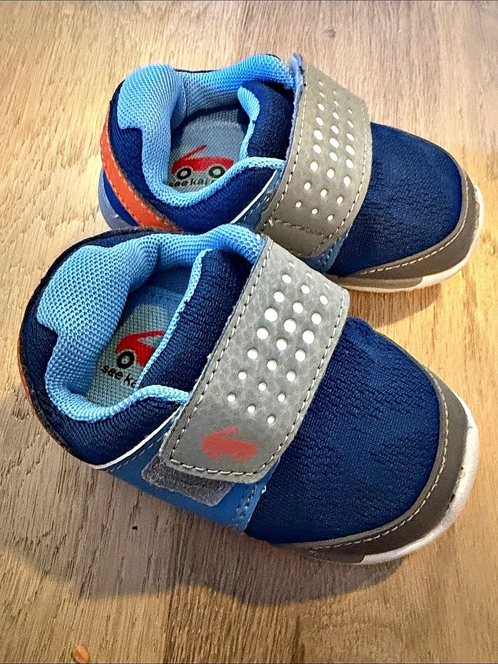 See Kai Run Baby Sneakers Blue & Gray US 5